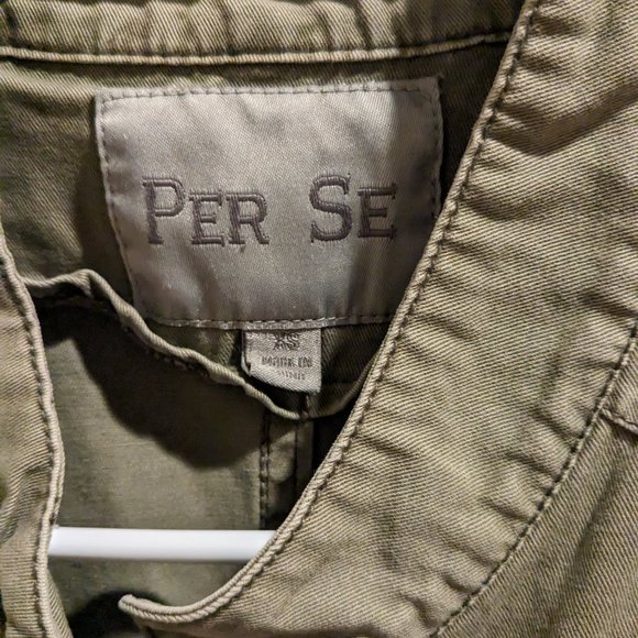 Per Se Army Green Utility Vest Size XS - Picture 2 of 4